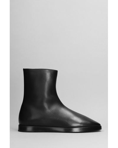 Fear Of God Tronchetti High mule in Pelle Nera - Nero