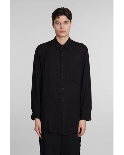 Y's Yohji Yamamoto Shirt In Black Cotton