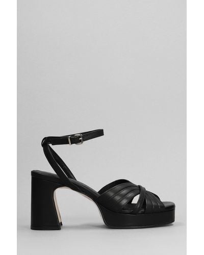Pedro Miralles Sandals In Black Leather