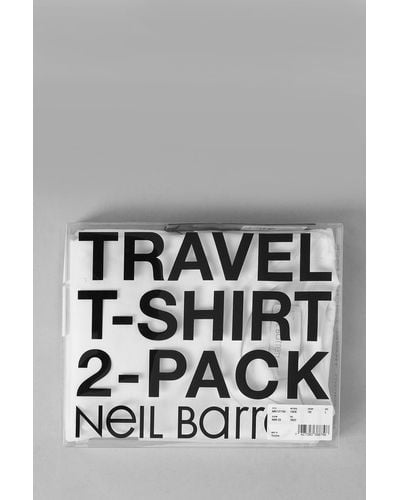 Neil Barrett T-Shirt in Cotone Bianco - Metallizzato