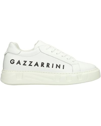 Gazzarrini Sneakers in Pelle Bianca - Bianco