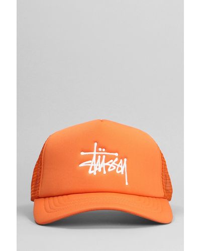 Stussy Hats In Orange Polyester