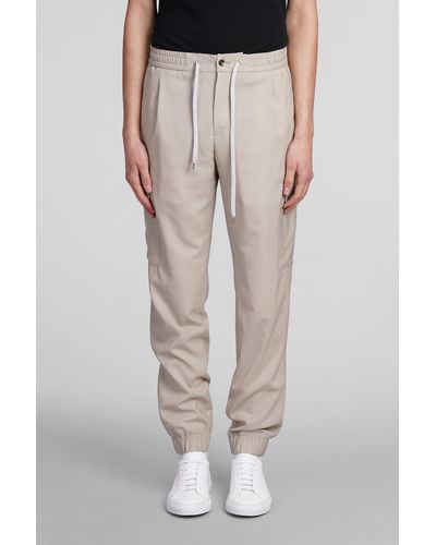PT Torino Pants In Beige Cotton - Natural