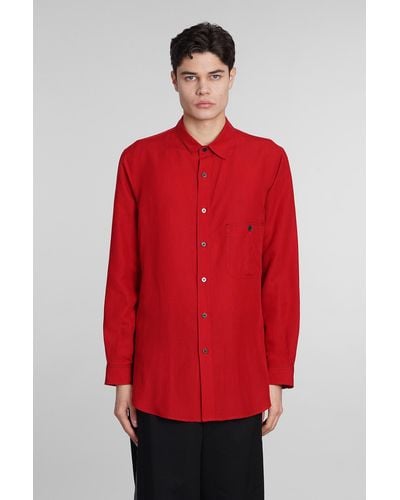 Y's Yohji Yamamoto Shirt In Red Linen