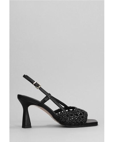 Pedro Miralles Sandals In Black Leather