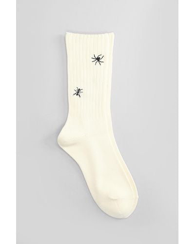 Undercover Socks In Beige Cotton - Natural