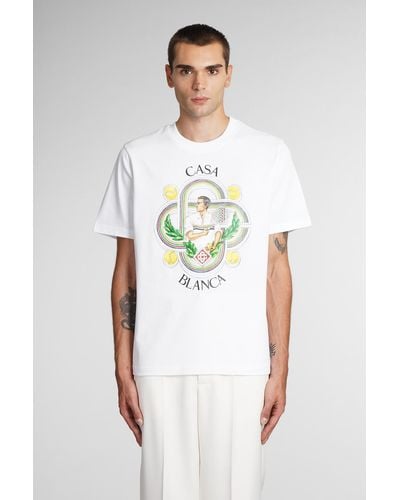 Casablancabrand Organic Cotton-jersey T-shirt - White