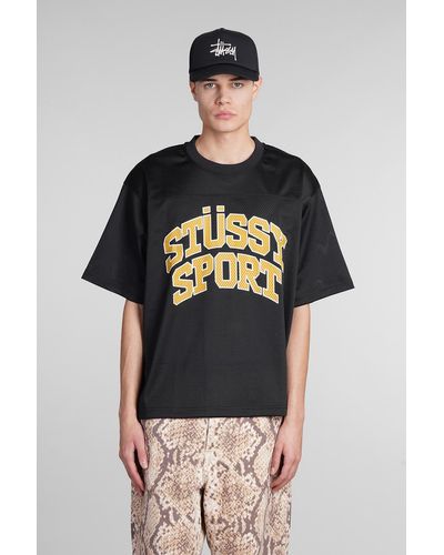 Stussy T-shirt In Black Polyester