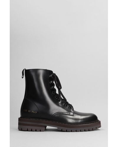 Common Projects Anfibi in Pelle Nera - Nero