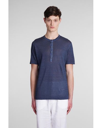 120 T-Shirt in lino Blu
