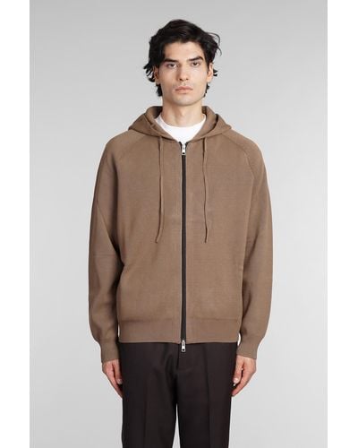 Low Brand Sweatshirt In Brown Viscose - Natural