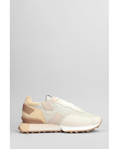GHŌUD Rush Groove Sneakers In Beige Suede And Fabric - Natural