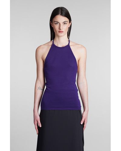 Lemaire Topwear in Cotone Viola