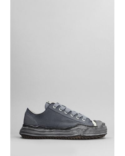 Maison Mihara Yasuhiro Hank Sneakers In Black Cotton - Gray