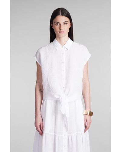120 Shirt In White Linen