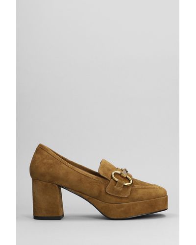 Bibi Lou Pumps In Leather Color Suede - Brown