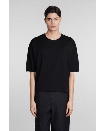 Lemaire T-Shirt in Cotone Nero