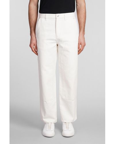 Stussy Jeans In Beige Denim - White