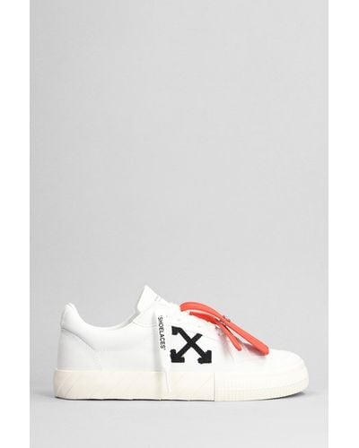 Off-White c/o Virgil Abloh Sneakers Low vulcanized in Cotone Bianco