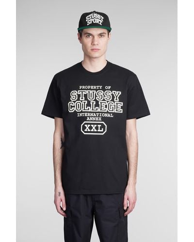 Stussy T-shirt In Black Cotton
