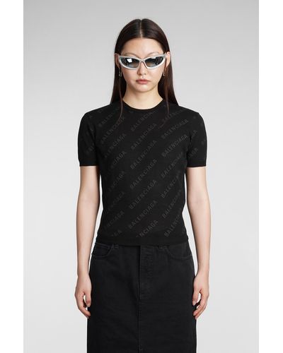 Balenciaga Maglia in Cotone Nero