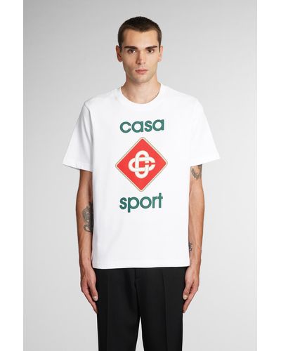 Casablancabrand Sport Logo-print Organic Cotton-jersey T-shirt X - White