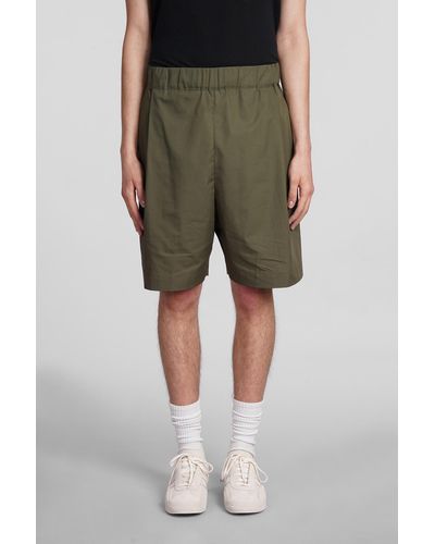 Laneus Shorts In Green Cotton