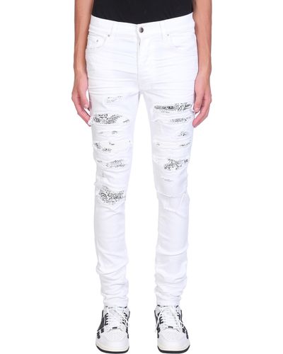 Amiri Jeans In Denim - Men - White