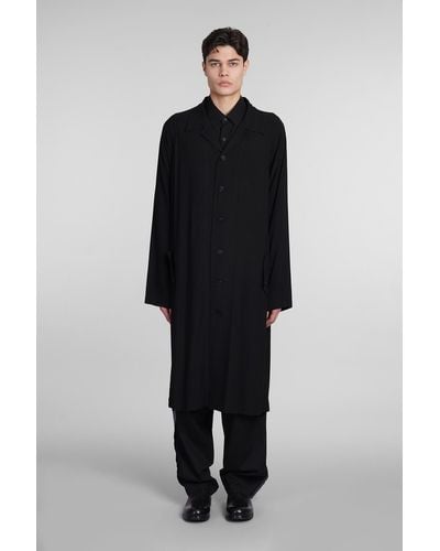 Y's Yohji Yamamoto Outerwear In Black Rayon