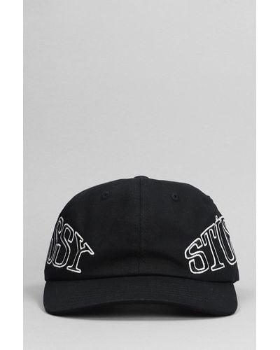 Stussy Hats In Black Cotton