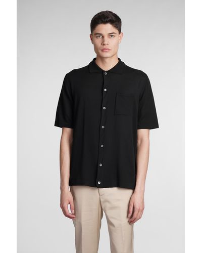 Grifoni Shirt In Black Cotton
