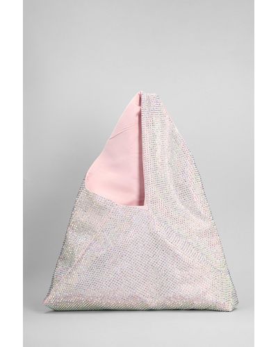 GIUSEPPE DI MORABITO Hand Bag In Rose-pink Polyester