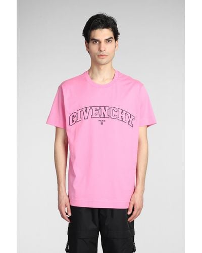 Givenchy T-Shirt in Cotone Rosa