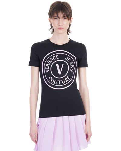 Versace T-Shirt in Cotone Nero