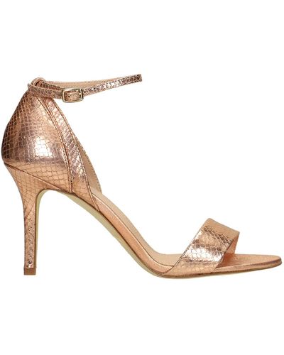 The Seller Sandals In Copper Leather - Multicolor