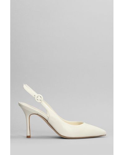 The Seller Pumps In Beige Leather - White