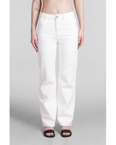 Chloé Jeans In White Cotton