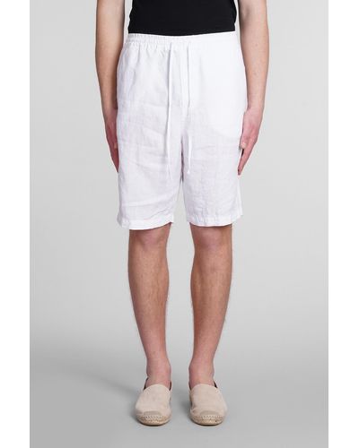 120 Shorts In White Linen