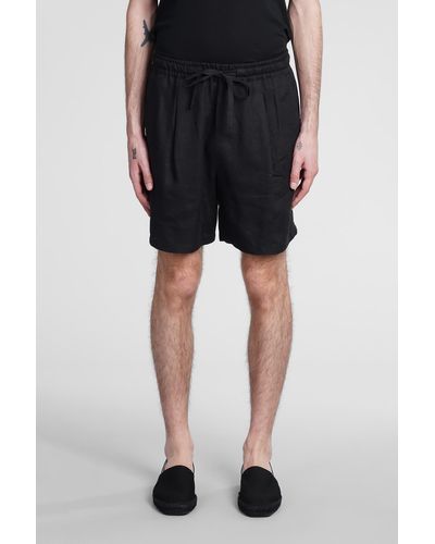 Low Brand Shorts In Black Linen
