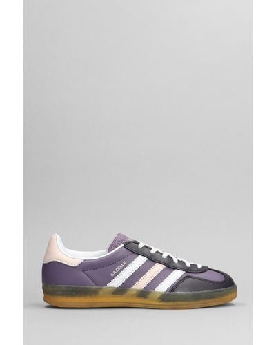adidas Gazelle Indor W Sneakers In Viola Leather - Gray