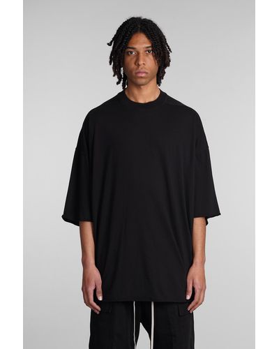 Rick Owens DRKSHDW T-Shirt Tommy t in Cotone Nero