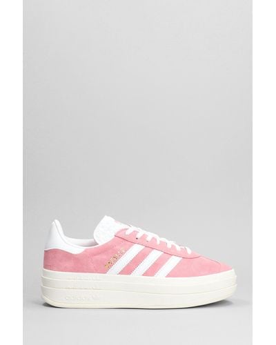 adidas Gazelle Bold W Sneakers In Rose-pink Suede And Leather