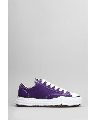 Maison Mihara Yasuhiro Peterson Low Sneakers In Viola Cotton - Purple