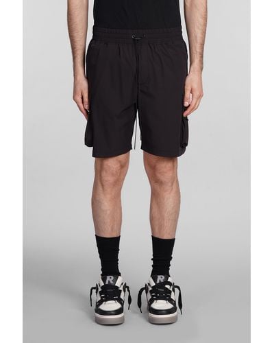 Represent Shorts In Black Nylon
