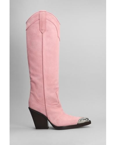 Paris Texas El Dorado Texan Boots - Pink