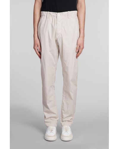 Transit Pants In Beige Cotton - Natural