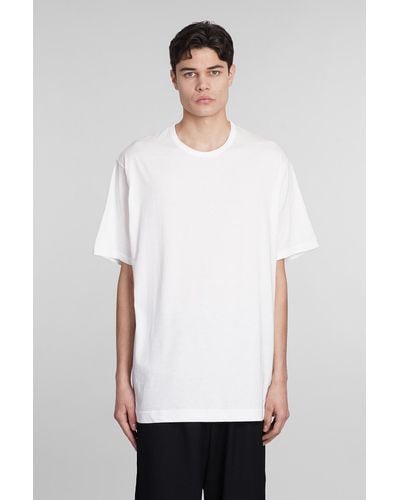 Y's Yohji Yamamoto T-Shirt in Cotone Bianco