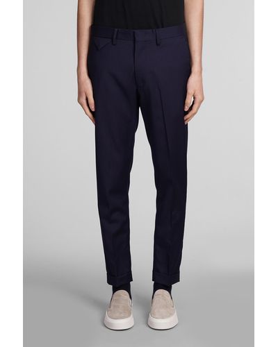 Low Brand Cooper T1.7 Tropical Pants In Blue Wool
