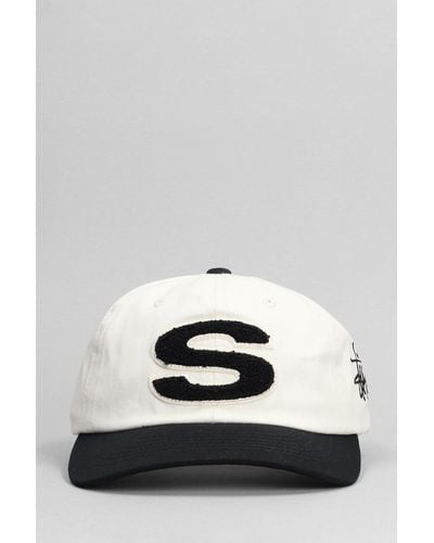 Stussy Hats In Beige Cotton - Natural