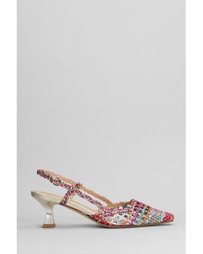 Chantal Pumps In Multicolor Leather - Pink